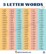 5 Letter Words with Rate in Them