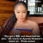Ayanda Ncwane Accused of Bleaching