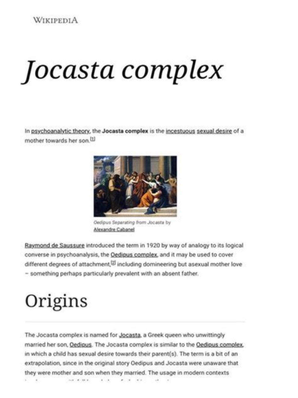 Understanding Jocasta Complex Cases: an in-Depth Exploration