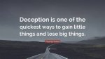 Unmasking Deceit: the Power of Deceitful Quotes