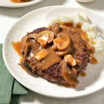 Zedblog | How to Make Chipotle Salisbury Steak with Mashed Potatoes & Mushroom-Bacon Gravy